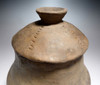 MOST UNIQUE OF THE COLLECTION - BRONZE AGE PRESTIGE CLASS CERAMIC URN WITH LID FROM THE URNFIELD LUSATIAN CULTURE *URN46